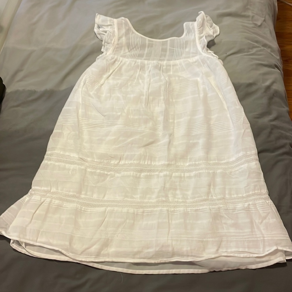 Rebecca Minkoff Ruffle Sleeve Mini Dress with Lace Detail
